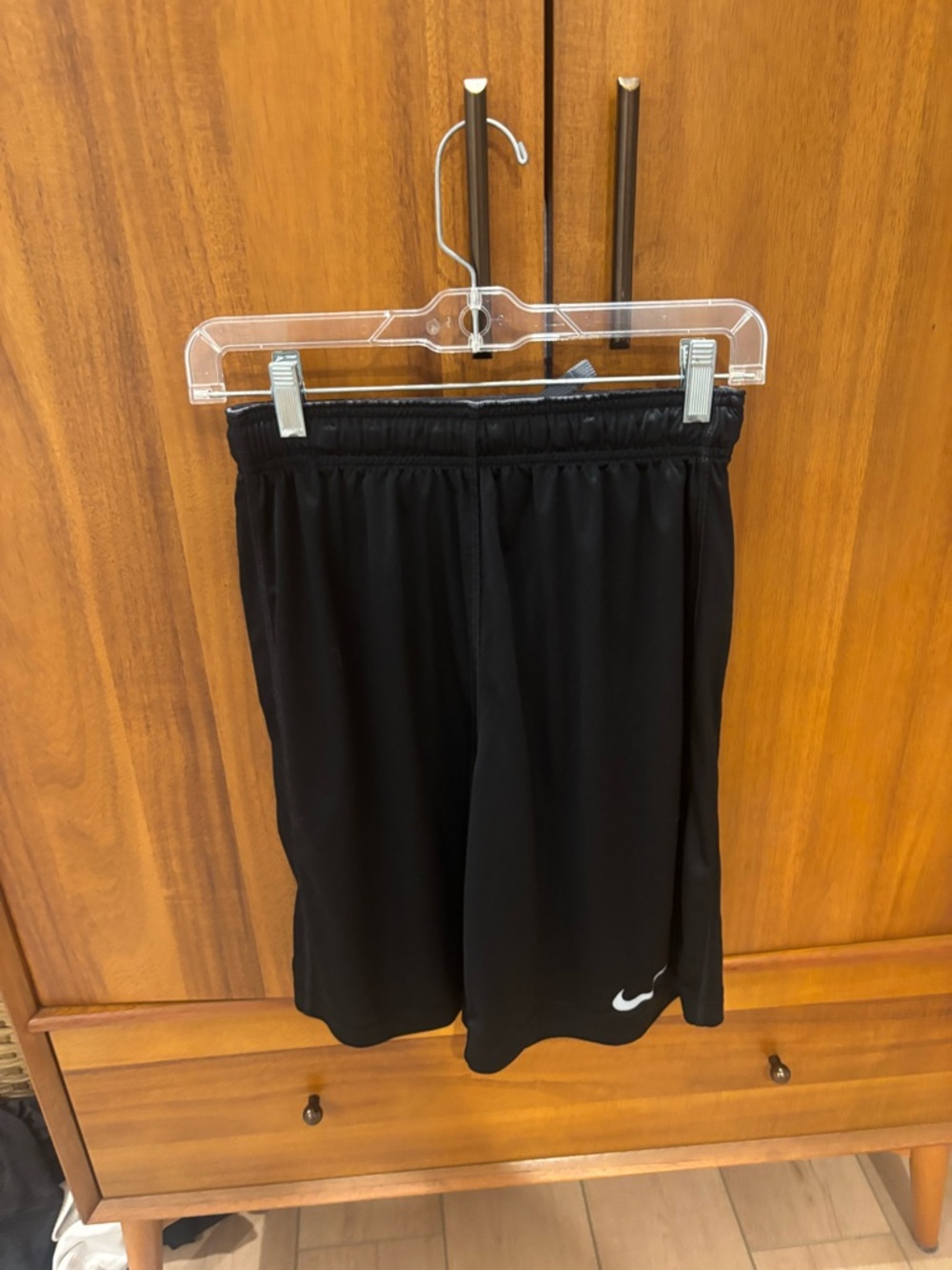 Nike Black Drawstring Training Shorts with Black Logo